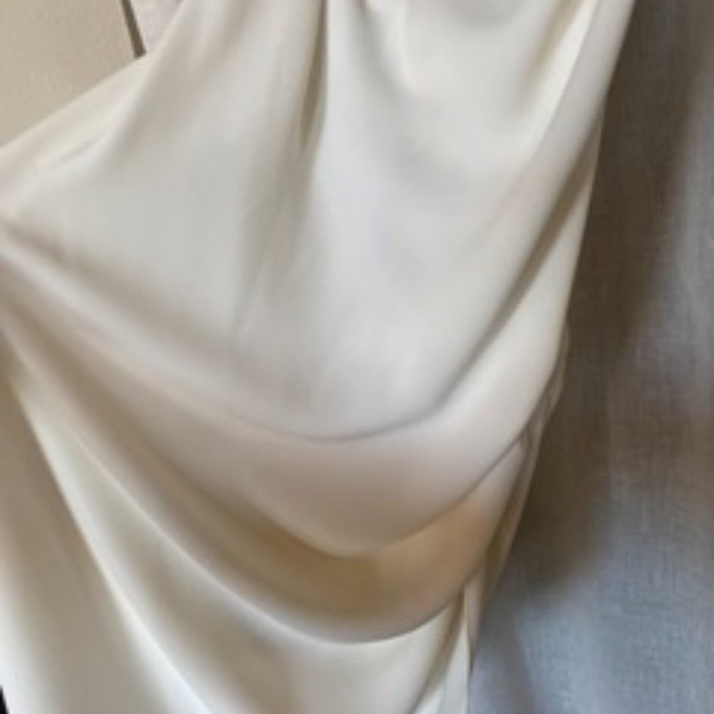 Amanda Uprichard Janet Dress Ivory Size Large Sexy Cocktail - Picture 13 of 14